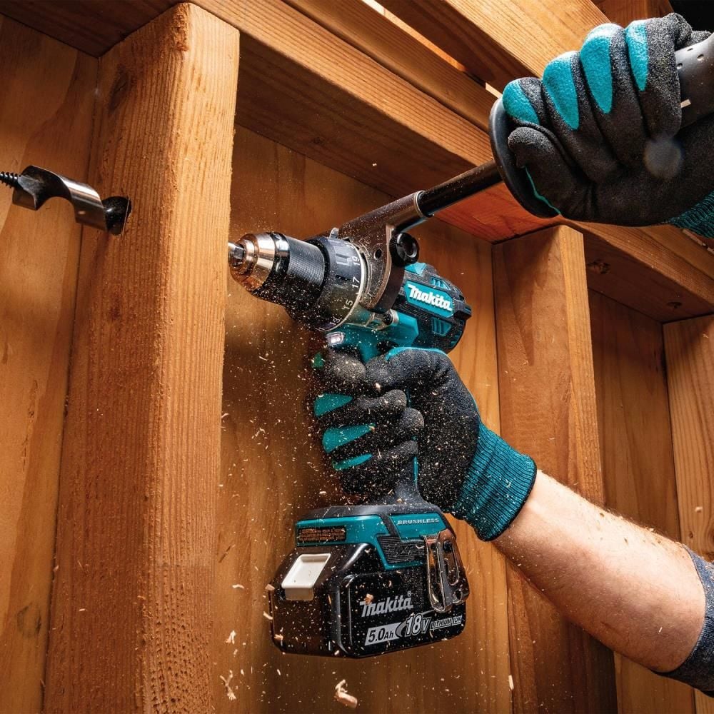 Makita 18V LXT Lithium-Ion Brushless Cordless 2 Piece Combo 5 Ah Kit, large image number 16