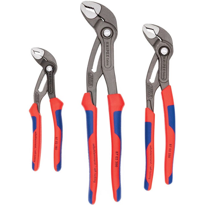 Knipex Multi Component Cobra Pliers Set 3pc