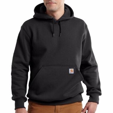 Carhartt Paxton Rain Defender Black Heavyweight Hooded Sweatshirt - XL