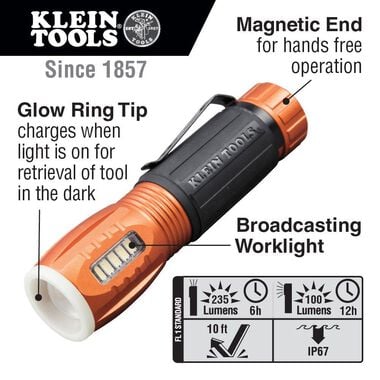Klein Tools Flashlight with Worklight, large image number 1