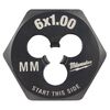 Milwaukee M6-1.00 mm 1-Inch Hex Threading Die, small image number 1