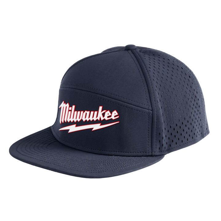 Milwaukee Flat Brim Snapback Hat, swatch