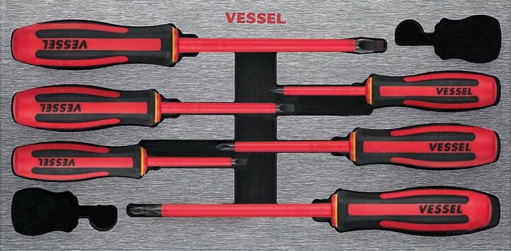 VESSEL MEGADORA Insulated Screwdriver Set Easy-Grip Flagship Drivers 6-Pieces, large image number 6