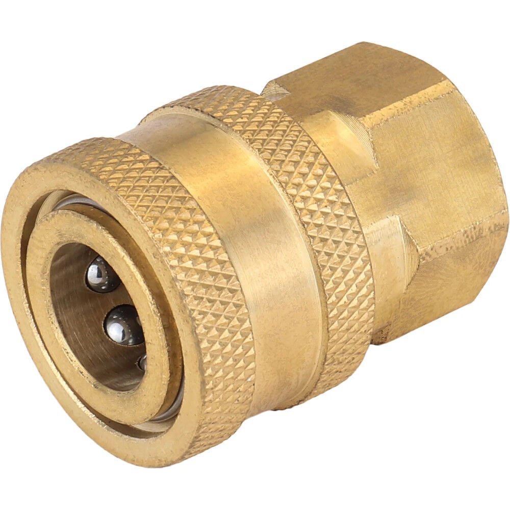 Milton 1/4 Inch Female Straight Thru Quick Coupler, large image number 1
