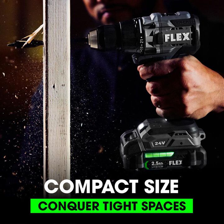 FLEX 24V Brushless 1/2-In. 2-Speed Drill Driver Kit, large image number 6
