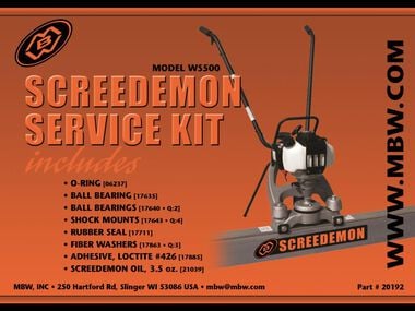 MBW ScreeDemon 500H Service Kit, large image number 0