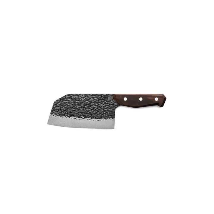 TRUE Primal Forge Steel Blade Chopper Knife with Wood Handle