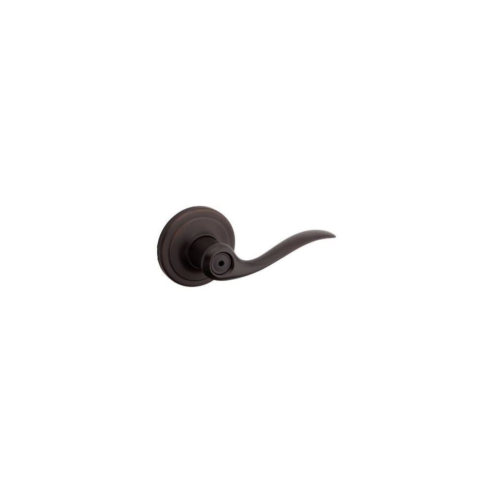 Kwikset Venetian Bronze Bed/Bath Tustin Privacy Door Lever, large image number 1