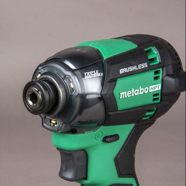 Metabo HPT 18V Cordless Triple Hammer Impact Driver 2Ah Batteries Kit, large image number 11