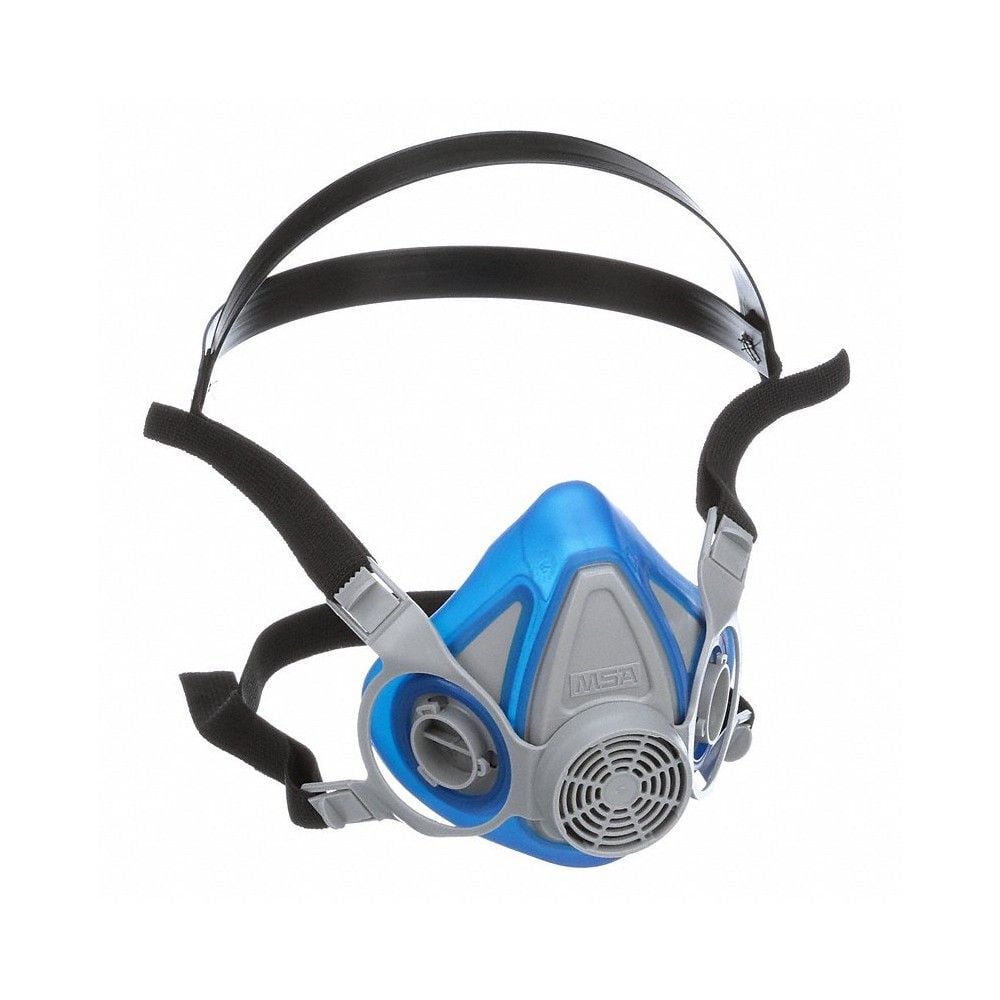 MSA Safety Works Advantage 200 LS Rubber Half-Mask Respirator, Blue, Large, large image number 6