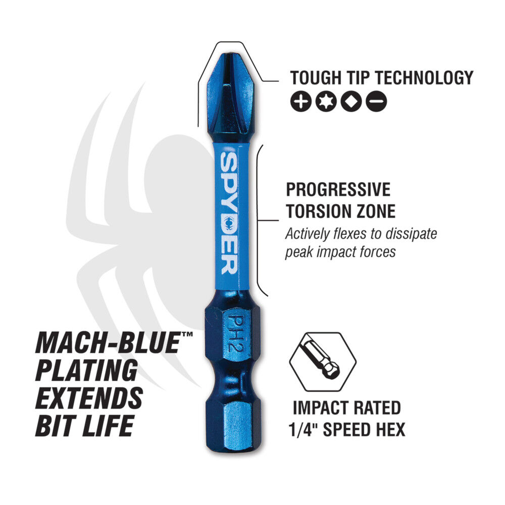 Spyder Impact Driver Torx Bit Set, T10 - T40, 7 Pieces, large image number 3