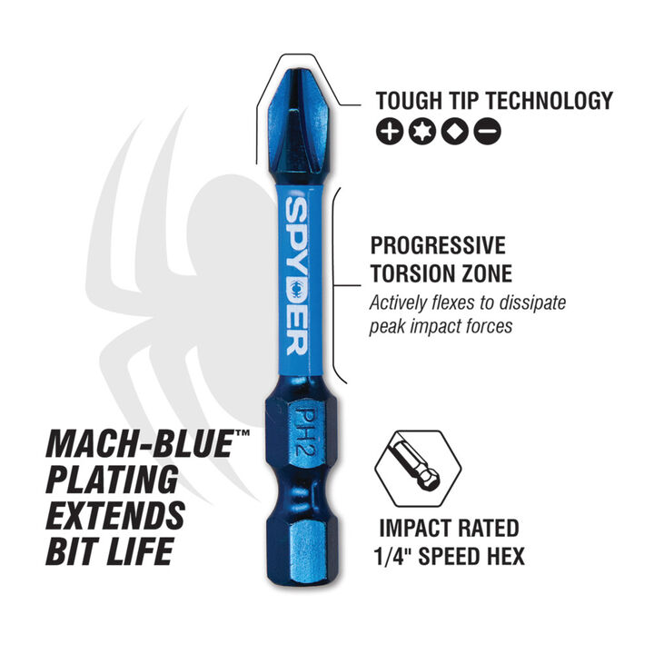 Spyder Impact Driver Torx Bit Set, T10 - T40, 7 Pieces, large image number 2
