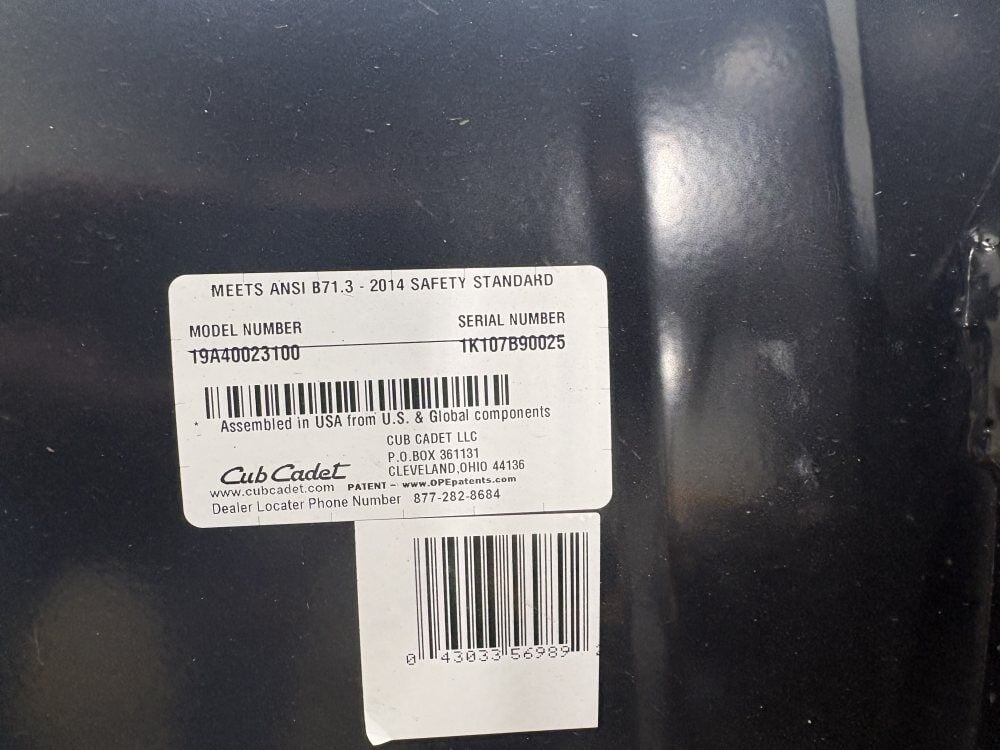 Cub Cadet XT3 GSX 48 Inch 25HP Riding Mower Used 2018, large image number 16