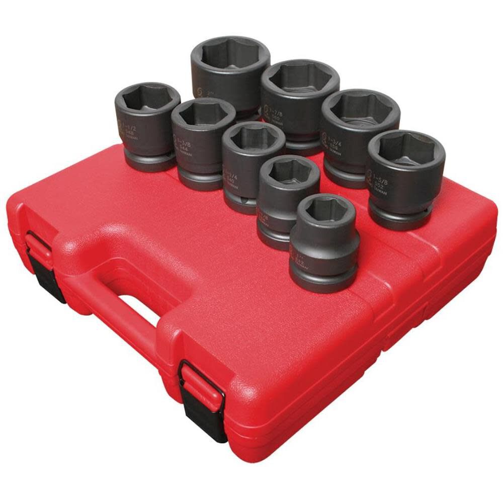 Sunex 1 In. Drive SAE Impact Socket Set 9 pc., large image number 2