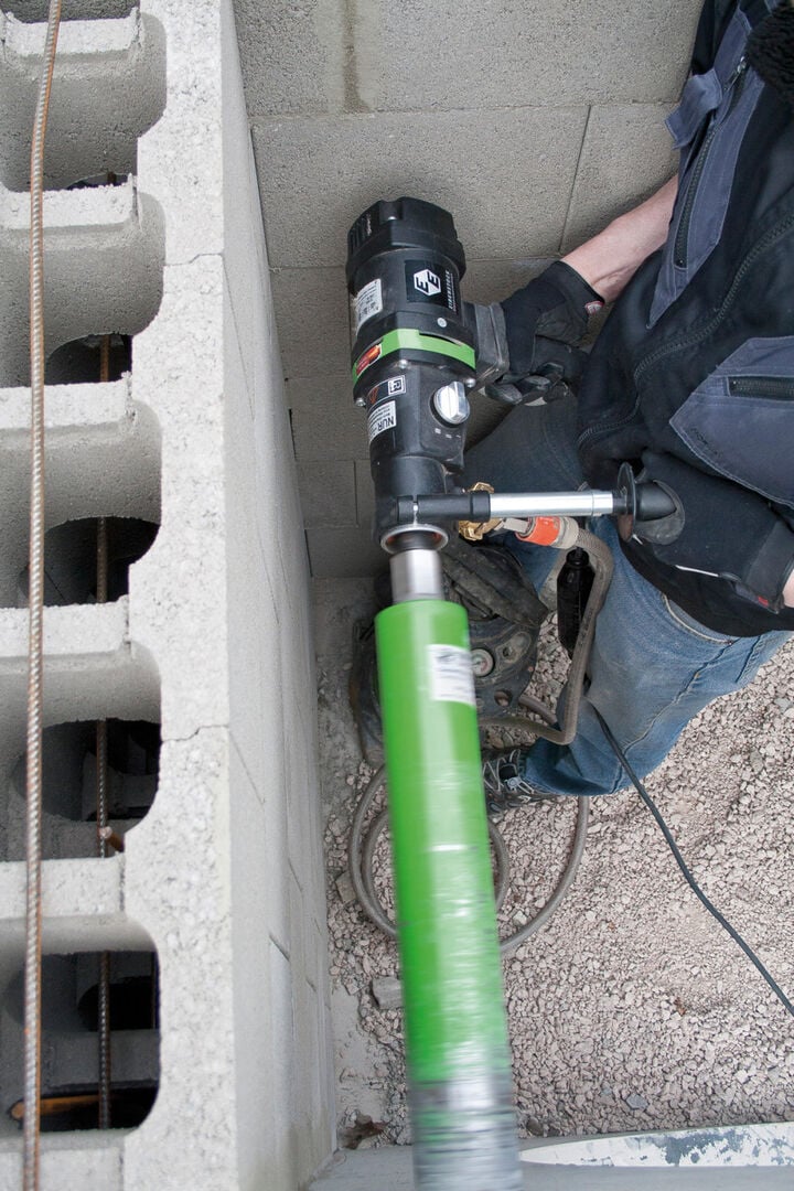 CS Unitec 3-Speed 120V 6 Inch Wet Hand Held Core Drill for Concrete with Anchor Stand Kit, large image number 1