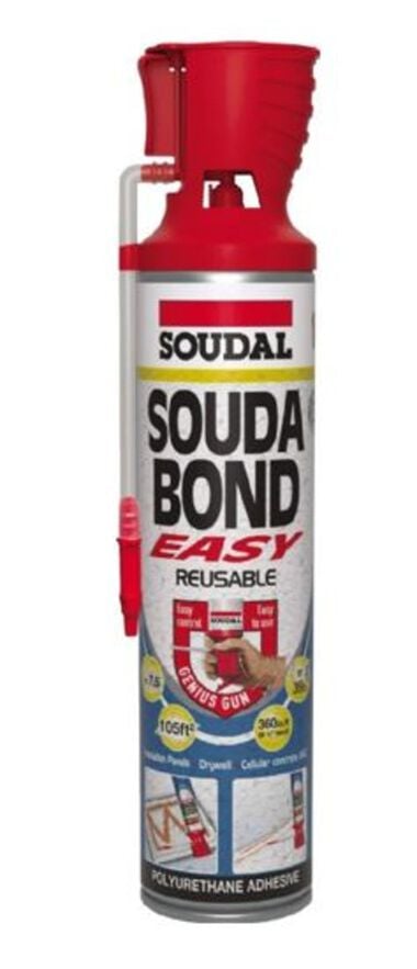 Soudal 20 Oz Aerosol Can Genius Gun Soudabond Easy PU Adhesive