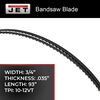 JET 3/4 x 0.035 x 93 Inch Carbon Steel Bandsaw Replacement Blade, small image number 3