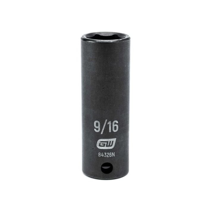 GEARWRENCH 3/8 In. Drive 6 Point Deep Impact SAE Socket 9/16 In., large image number 0