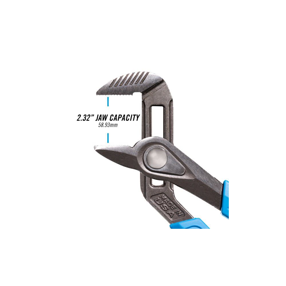 Channellock SpeedGrip Straight Jaw Tongue & Groove Pliers 12in, large image number 3