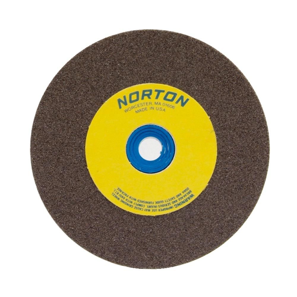 Norton 6 x 3/4 x 1 In. Gemini A/O Bench/Pedestal Whl Type 01 Straight Medium 60/80 Grit, large image number 1