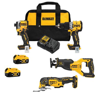 DEWALT 20V MAX Brushless 4-Tool Combo Kit