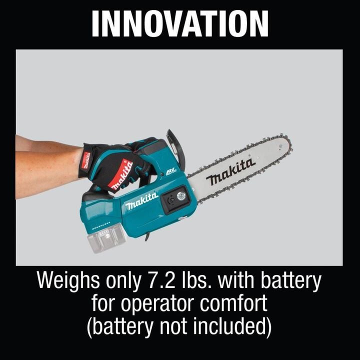 Makita 18V LXT Lithium-Ion Brushless Cordless 10in Top Handle Chain Saw (Bare Tool), large image number 11