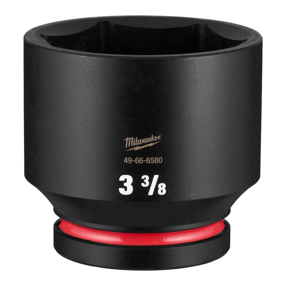 Milwaukee SHOCKWAVE Impact Duty 1 Inch Drive 3-3/8 Inch Standard 6 Point Socket - 49-66-6580