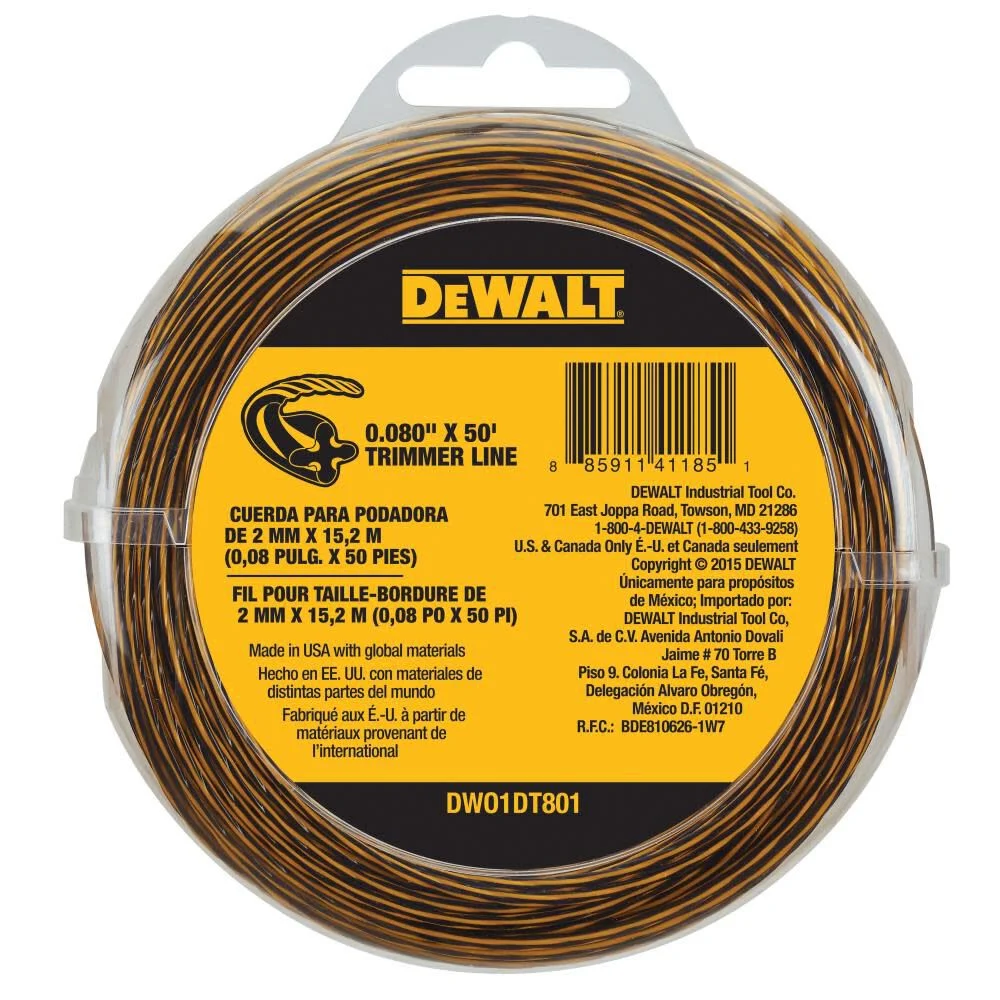 DEWALT Trimmer Line 0.080 In. x 50 Ft., large image number 1