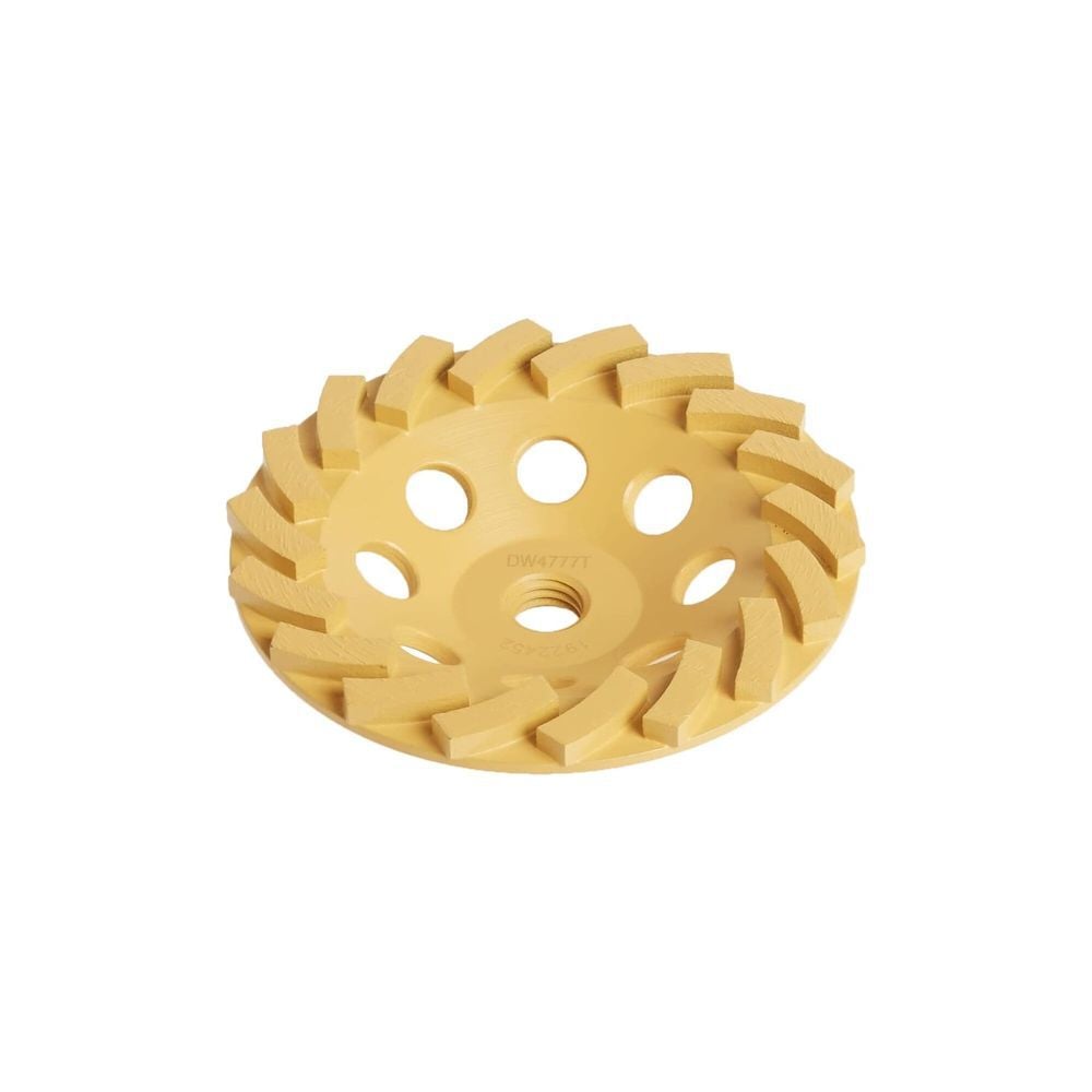 DEWALT 5 Inch Single Row XP Segmented Turbo Rim Diamond Cup Wheel for Masonry Materials, large image number 3