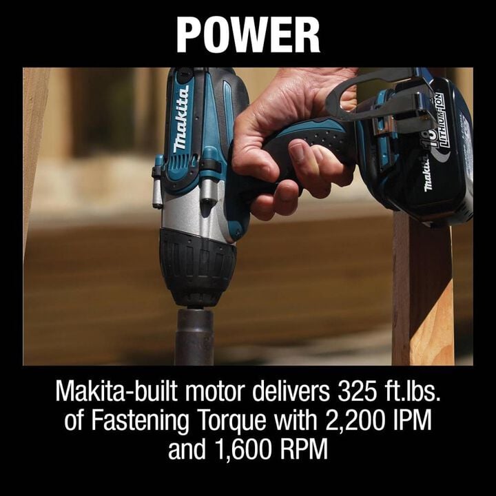 Makita 18V LXT Lithium-Ion Cordless 1/2in Sq. Drive Impact Wrench Kit (3.0Ah), large image number 6