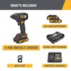 CAT 18V 1 FOR ALL 1/4 in Impact Driver Two Battery Cordless Kit, small