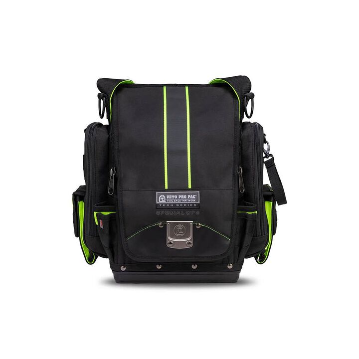 Veto Pro Pac 30 Lbs X-Large Customizable Zippered Technician Tool Pouch, Black/Hi-Viz Yellow, large image number 5