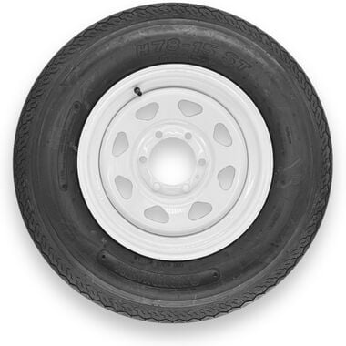 Rubbermaster Tire H78-15 8P TL & MTD 15 x 6 6 on 5.5 SPOKE