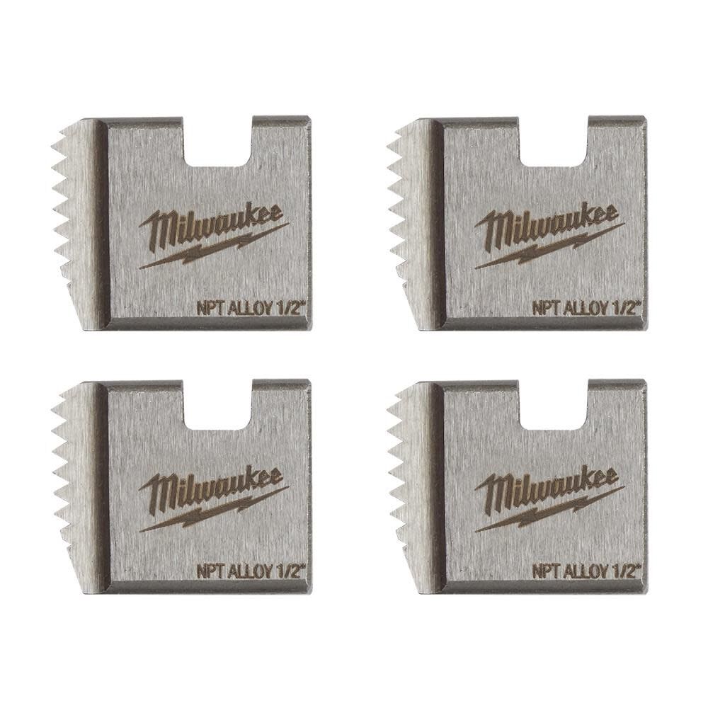 Milwaukee 1/2inch ALLOY NPT Portable Pipe Dies, large image number 1