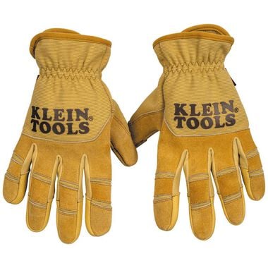 Klein Tools Leather All Purpose Gloves, Medium