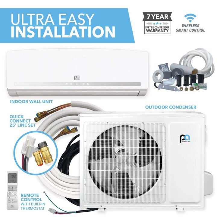 Perfect Aire 115V 12000 BTU 22 SEER Mini Split Air Conditioner & Heat, large image number 1