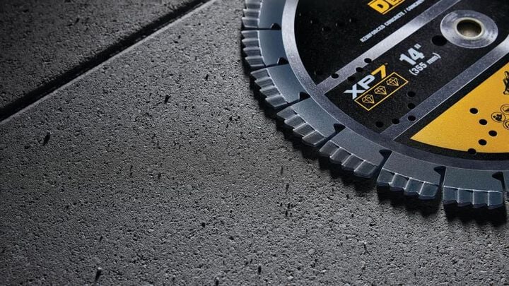 DEWALT XP7 Reinforced Concrete 14 Inch Segmented Rim Diamond Blade for Fast and Smooth Cuts in General Purpose Concrete, large image number 2