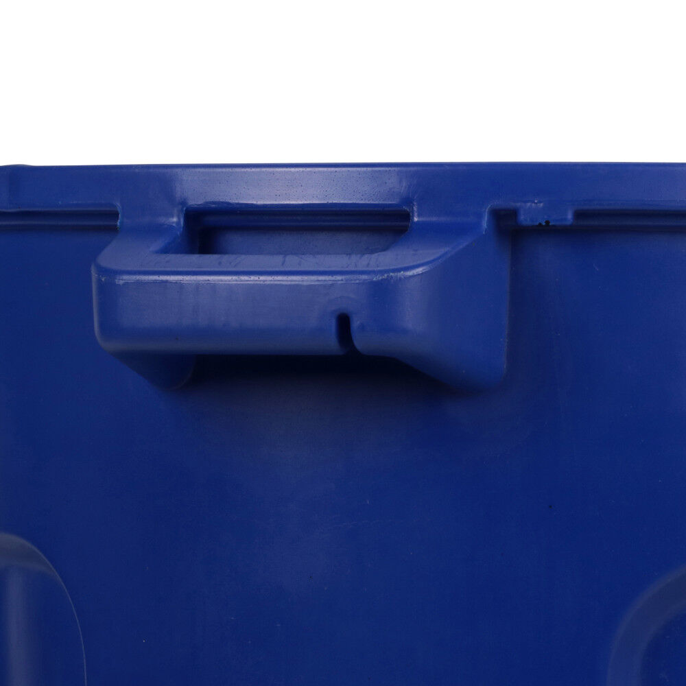 Toter 32 Gallon Round Trash Can with Lift Handle Blue, large image number 3