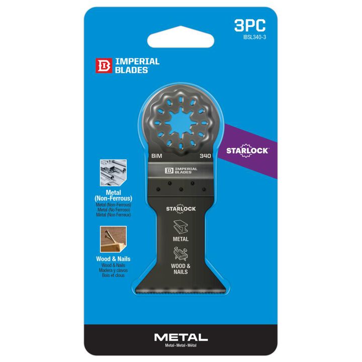 Imperial Blades Starlock 1 3/4in Standard Metal Blade 3pc, large image number 5