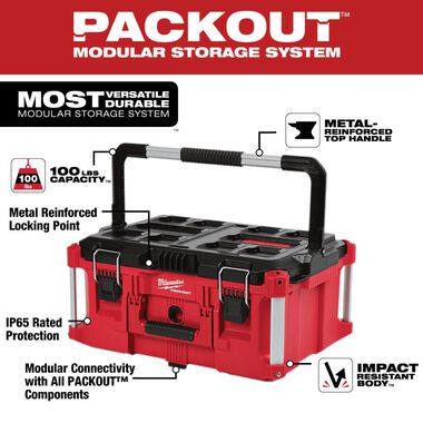 Milwaukee PACKOUT Large Tool Box, large image number 1