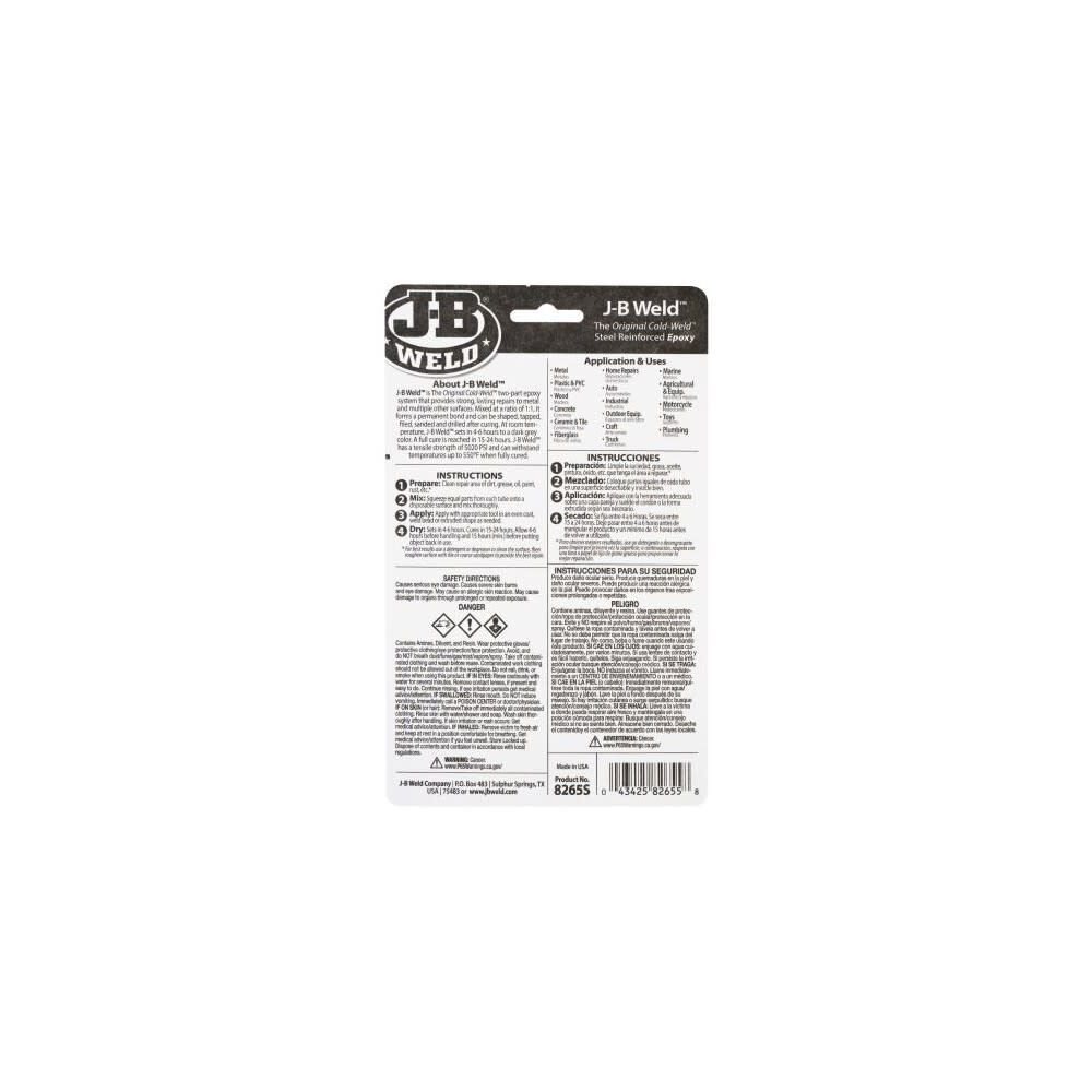 J-B Weld Original Cold Weld 2oz Two Part Steel Reinforced Epoxy, large image number 9