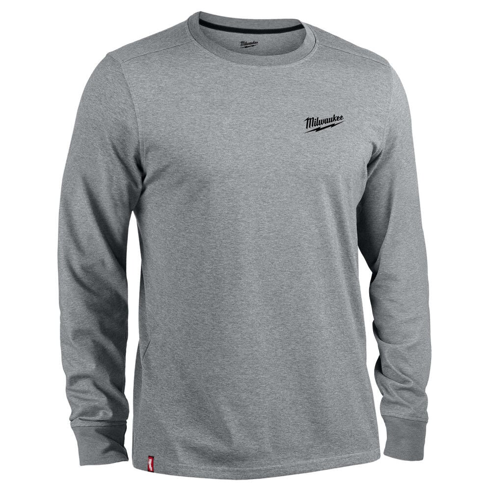 Milwaukee Hybrid Work Tee Long Sleeve Gray Size Medium - 604G-M