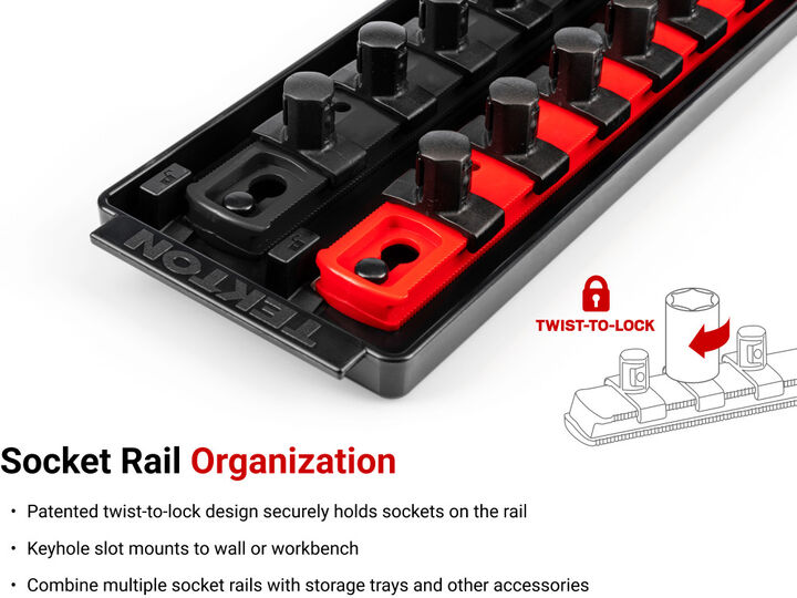 Tekton 1/2 Inch Drive 6 Point Socket Set, 78 Pieces (3/8-1-5/16 Inch, 10-32 mm), large image number 5