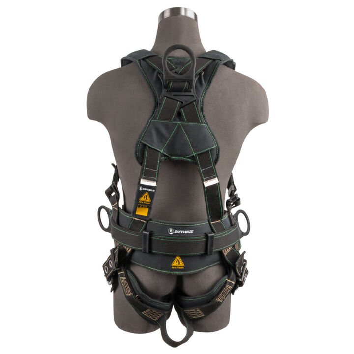 Safewaze Arc Flash Construction Harness: DE 3D, DE QC Chest, TB Legs, large image number 1