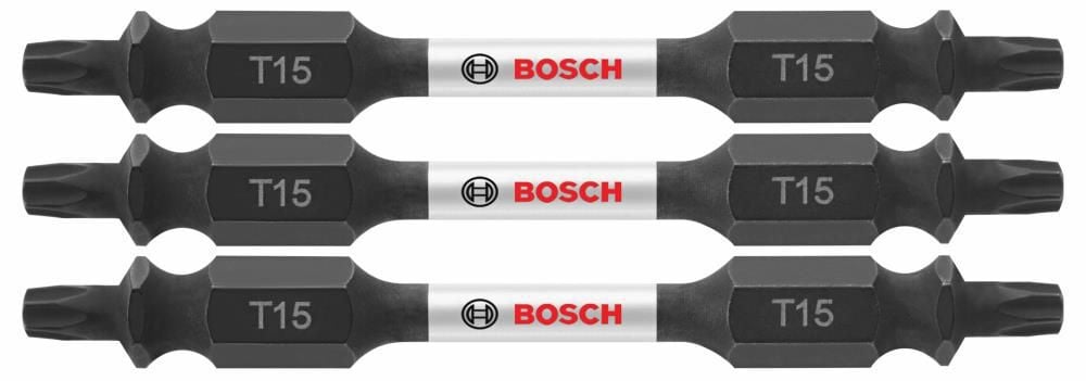 Bosch Impact Tough 2.5 Inch Torx #15 Double-Ended Bits 3 Piece, large image number 1