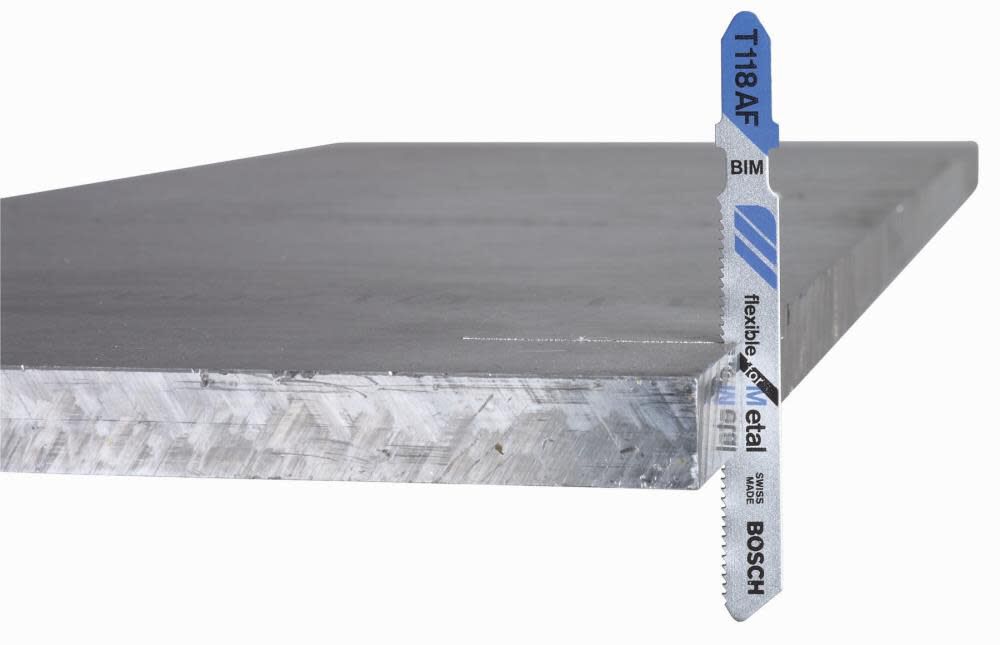 Bosch 3-5/8 Inch 11-14 TPI Basic for Metal T-Shank Jig Saw Blades 5 Piece, large image number 2