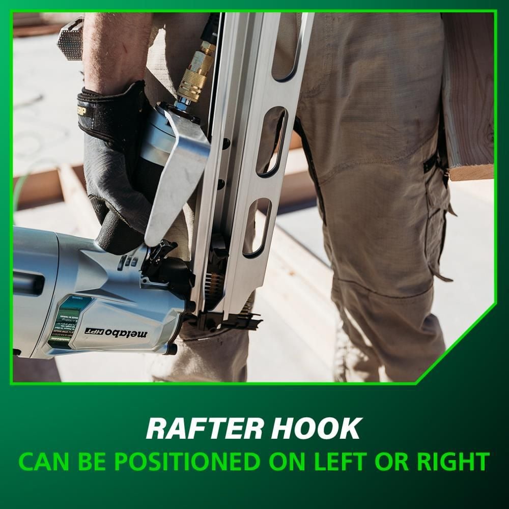 Metabo HPT 3 1/4in 21 Degree Pneumatic Framing Nailer with Aluminum Magazine, large image number 7