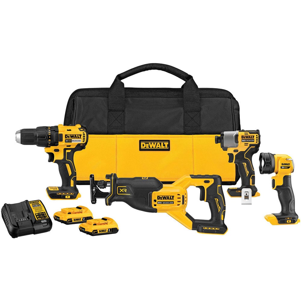 DEWALT 20V MAX Brushless 4-Tool Combo Kit - DCK479D2