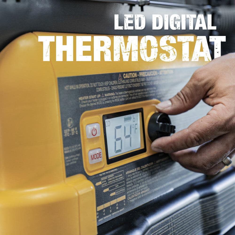 DEWALT 90,000 BTU DeWalt Cordless Forced Air Kerosene/Diesel Heater