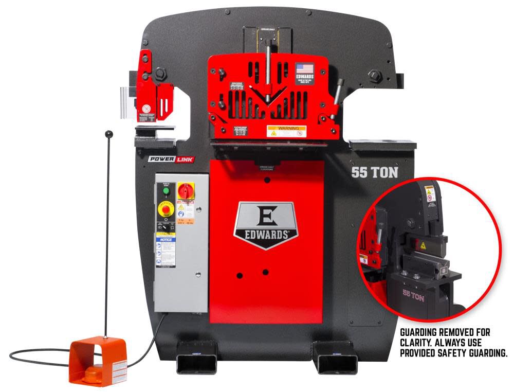 Edwards 55 Ton Ironworker 3 Phase 230 Volt PowerLink 10in Brake, large image number 2